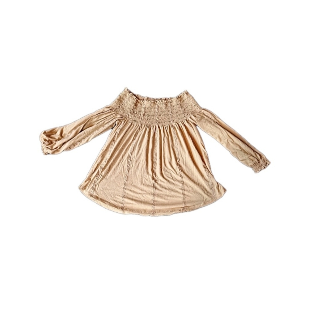 Lauren Ralph Lauren Peasant Bohemian Long Sleeve Blouse Cottagecore Ruffle Small